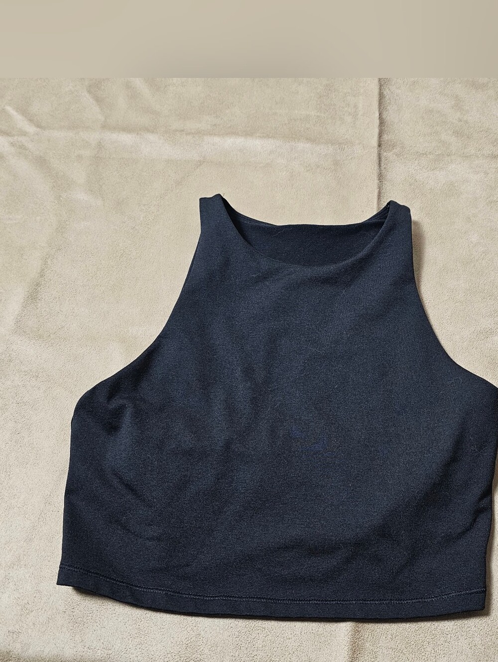 Old Navy Athletic Women’s Black High-Neck Crop Tank Top - Gym/workout
